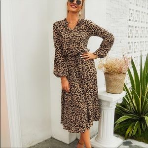 Leopard Long Sleeve Dress